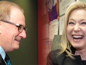 Mississauga mayoral candidates Steve Mahoney and Bonnie Crombie (Toronto Sun Graphics)