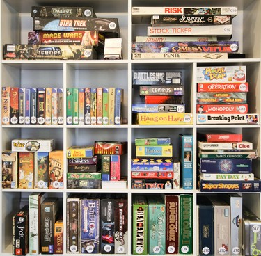 The game library is waiting at Across The Board game cafe in Winnipeg. (HANDOUT/Leif Norman)