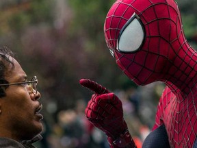 Jamie Foxx and Andrew Garflied in the Amazing Spider-Man 2. 

(Courtesy Sony)