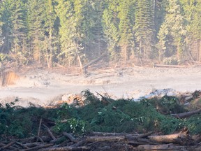 A view of a spill that occurred in a mining company's tailings pond in Quesnel, B.C. (Cariboo Regional District photo/Supplied)