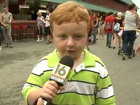 Noah Ritter, 5, shares his thoughts on the Wayne County Fair.