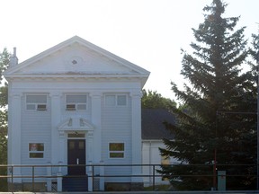 One of only a few remaining original CIBC buildings left in western Canada sits on Hewetson Ave. south of Pincher Creek and will soon move to the Kootenai Brown Pioneer Village. Greg Cowan photo/QMI Agency.