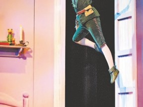 AJ Bridel, runner-up on CBC?s Over the Rainbow in 2012, stars as Peter Pan, opening Thursday at Huron Country Playhouse II in Grand Bend.  (Hilary Camileri photo)