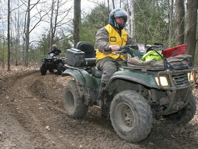 The provincial representative for Leeds-Grenville is pushing for a change in regulations governing all-terrain vehicles, which the president of a local ATV club says would have great economical benefit to the area. QMI Agency file photo