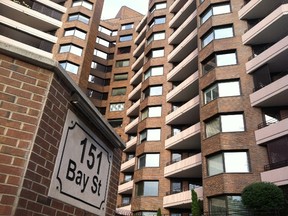 Ontario's Court of Appeal upheld a contempt finding Wednesday against directors of the condo board for 151 Bay St., who had failed to get the consent of enough residents to change the design of the front area during 2011 renovations. Tony Spears/Ottawa Sun