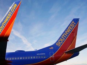 Southwest Airlines jets. REUTERS/FILE