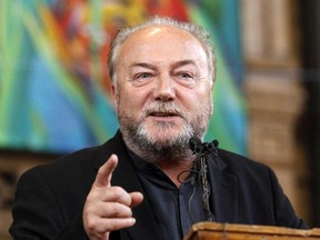George Galloway speaks to supporters at a town hall meeting in Toronto in this October 3, 2010 file photo. (REUTERS/Mike Cassese)