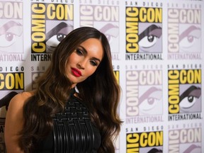 Megan Fox poses at a press line for Teenage Mutant Ninja Turtles during the 2014 Comic-Con International Convention in San Diego, July 24, 2014.  REUTERS/Mario Anzuoni