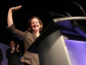 Alison Redford after she was elected Alberta's premier.