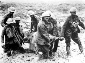 Stretcher-bearers at Pilckem Ridge