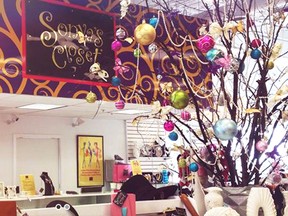 Sonya's closet is a whimsical shopping spot.