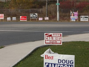 Kingston municipal election signs from 2010.