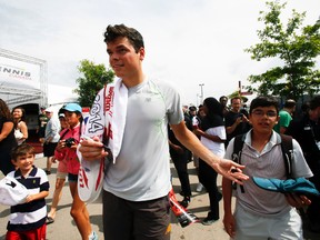 Milos Raonic is looking forward to competing in Cincinnati and the U.S. Open in the coming weeks. (STAN BEHAL/QMI Agency)