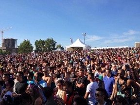Crowd shot at Calgary's Chasing Summer Music Festival. Photo courtesy Facebook.
