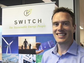 Tyson Champagne is the executive director of SWITCH, the local sustainable energy organization which is hosting a conference in the fall inviting local businesses and institutions to find out more about reducing their energy consumption. (Michael Lea/The Whig-Standard)