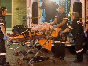 The 27-year-old victim was stabbed at a restaurant near Weston Rd. and Lawrence Ave. Sunday night. (VICTOR BIRO/Special to the Toronto Sun)