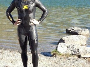 Tarren Gessell is hoping to swim 22 kilometres, from the docks in Lac du Bonnet to the pier at Granite Hills Golf Course, on Aug. 16, 2014. (SUPPLIED PHOTO)