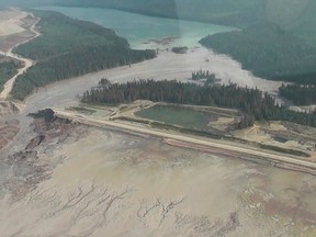 A view of the Mount Polley mine site. (REUTERS)