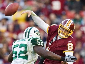 The quarterback situation in the NFL is so muddled even Rex Grossman, who hasn’t thrown a pass since 2011, is still considered a viable option. (Reuters/Files)