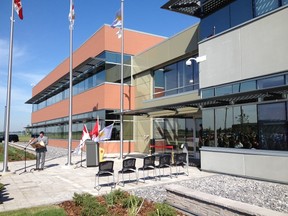 The $29.85 million Edmonton Garrison headquarters building was officially opened Aug. 12, 2014, at a ribbon cutting ceremony with Canada National Defence Minister Rob Nicholson. TREVOR ROBB/EDMONTON SUN/QMI AGENCY