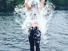 Hockey player Tessa Virtue completed the ice bucket challenge and posted the video online. QMI AGENCY FILES