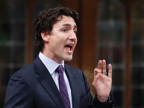 Liberal Party of Canada leader Justin Trudeau speaks in the House of Commons on Parliament Hill in Ottawa June 18, 2014. (REUTERS/Chris Wattie)