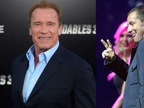 Arnold Schwarzenegger and Adam Sandler will be taking Toronto by storm in September. (REUTERS)