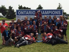 Submitted photo: The Wallaceburg Griffins won the Ontario Lacrosse Association 'C' championship with a 6-3 win over Osahwa on Aug. 7 at the Ontario Lacrosse Festival held in Whitby.
