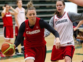 Canada's Lizanne Murphy, left, has played in many locations around the world curing her nine-year pro career (Codie McLachlan, Edmonton Sun).