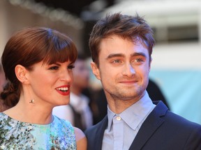 Daniel Radcliffe and Jemima Rooper at the 'What If' - UK film premiere held at the Odeon West End in London, United Kingdom on August 12, 2014. (Lia Toby/WENN.com)