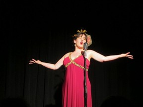 "Red Hot Mama" Sophie Tucker, featuring Melanie Gall, is one of the productions at the 2014 Edmonton International Fringe Theatre Festival. Photo Supplied