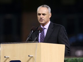 Chief Operating Officer of Major League Baseball Rob Manfred. (Stephen Dunn/Getty Images/AFP)