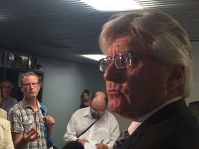 City manager Joe Pennachetti speaks to reporters at Toronto City Hall on Wednesday, August 13, 2014. (Don Peat/Toronto Sun)