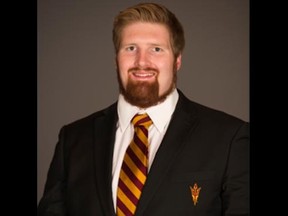 Arizona State lineman Chip Sarafin came out publicly as a gay athlete in a magazine interview this week. (Arizona State University photo)