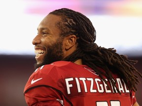 Could Larry Fitzgerald's days in Arizona be numbered? (AFP/PHOTO)