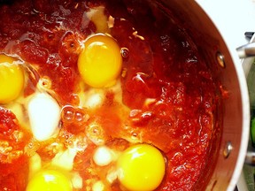 Tomato and egg bake