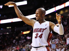 A group of teenagers were found in the home of NBA player Ray Allen early Thursday. (Steve Mitchell/USA TODAY Sports/Files)