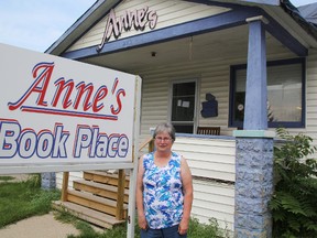 Elaine Allen is retiring and selling off her inventory from Anne's Book Place at the end of the month. The 63-year-old Sarnia woman has run the used book store for 23 years. TYLER KULA/ THE OBSERVER/ QMI AGENCY