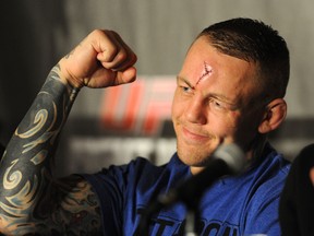 Ross Pearson at a UFC Fight Night press conference in England on October 26, 2013. (WENN)
