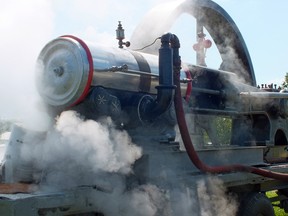 A full sized steam engine on display at the 57th annual Western Ontario Steam Threshers Show in Forest this weekend. (BRENT BOLES, The Observer)