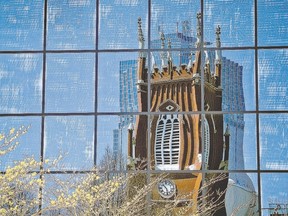 Gerry Blackwell?s London St. Paul?s in Blue Mirror Glass is among the works by volunteers at the Aeolian Hall on display in a new exhibition until Sept. 7.