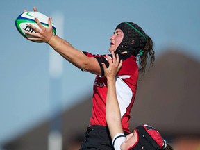 Belleville's Cindy Nelles earned a silver medal with Team Canada's senior women's side at the Rugby World Cup in Paris, Sunday following Canada's 21-9 loss to England.