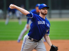 Toronto Blue Jays starting pitcher Drew Hutchison throws against the Chicago White Sox during the first inning at U.S Cellular Field in Chicago on Aug. 17, 2014. (DAVID BANKS/USA TODAY Sports)