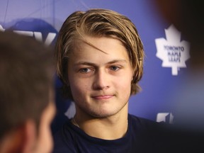 Leafs first-round pick in the 2014 draft William Nylander at 2014 Prospect Camp evaluations in Toronto on Friday July 11, 2014 at the MasterCard Centre. (Jack Boland/Toronto Sun)