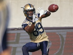Clarence Denmark is on pace for career highs in receptions and receiving yards this season with the Blue Bombers.