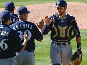 Jonathan Lucroy is among the NL leaders in a number of offensive
categories. (USA TODAY SPORTS)