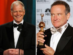 David Letterman and Robin Williams. (Reuters file photo)