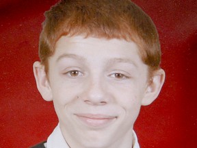 Murder victim Jesse Clarke is seen here in his Grade 8 graduation photo.