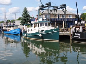 Port Dover’s abundance of pleasure craft can be seen on a Nomada Charters’ cruise on the River Rider pontoon boat. (Jim Fox/Special to QMI Agency)