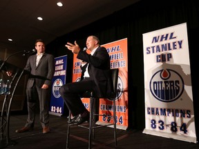Kevin Lowe, Oilers president of hockey operations, says anything less than two-thirds of the ’84 squad attending the reunion would have been unacceptable. (Perry Mah, Edmonton Sun)